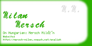 milan mersch business card